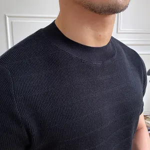 เสื้อยืดผู้ชายดีไซน์ใหม่ล่าสุด ดีไซน์สวยที่สุด สไตล์ใหม่ล่าสุด เสื้อยืดแขนสั้นลำลองสำหรับผู้ชาย - Product Image 4