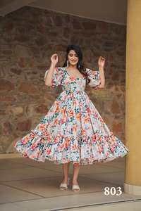 Magnifique Kurta indienne pakistanaise pour mariage d'hiver, en tissu rayonne, imprimé numérique, style Bollywood, pour fêtes et occasions décontractées - Product Image 5