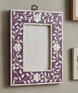 Handcrafted Bone Inlay Floral Photo Frame Decorative Picture Frame Handmade <b>Mosaic</b> Home Decor Gift Latest Design Photo Frame - Product Image 2