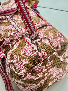 Handmade Luxury Weekender Sport Travel Overnight <b>Bag</b> Quilted Cotton Fabric Women's Reusable <b>Beach</b> Duffel - Product Image 3