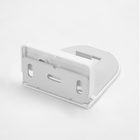 Supports de fixation modernes en métal blanc robuste pour stores enrouleurs, avec mécanisme à chaîne de 38 mm, couvercle latéral et embout pour stores zébrés