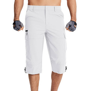 Shorts cargo écologiques pour hommes en coton biologique, coupe ajustée, style hip-hop, pour la randonnée en montagne, la natation - Product Image 1