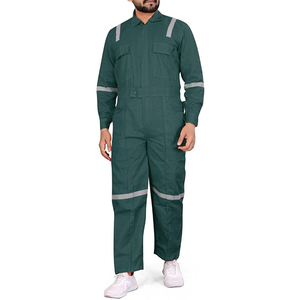 Men's Full-Sleeved <b>Work</b> Coveralls Breathable Cotton Safety Uniform with Pockets One-Piece <b>Work</b> Wear Coverall - Product Image 2