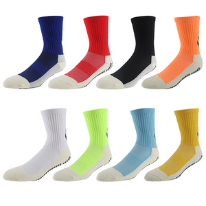 Dispensing soccer socks men's mid tube sports socks running socks non <b>slip</b> silicone thickened towel bottom wear resistant - Product Image 1