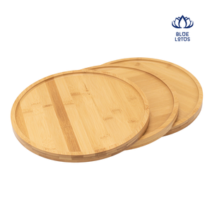 ถาดเสิร์ฟไม้ไผ่รักษ์โลก คุณภาพสูง สำหรับเสิร์ฟอาหาร ชา กาแฟ - BLUE LOTUS - Product Image 1