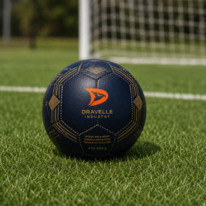 Ballon de football personnalisé avec logo, taille 5, en cuir PU de qualité supérieure, cousu à la machine, 32 panneaux, pour matchs de club et entraînement, fournisseur en gros - Product Image 6