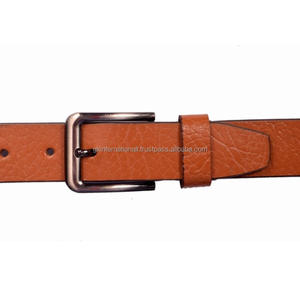 Ceinture décontractée en cuir véritable sur mesure avec ceinture à boucle à une broche en laiton classique - Product Image 6