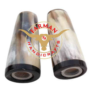 Juego de salero y pimentero de lujo decorativo de cuerno de buey y búfalo, hecho a mano, con alto brillo, accesorio de mesa a precio económico. - Product Image 4