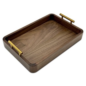 Bandeja Rectangular de Madera para Servir, Material Natural, Plato Decorativo Moderno para Mesa, Artesanías de Madera, Cajas de Madera y Decoración de Pared - Product Image 4
