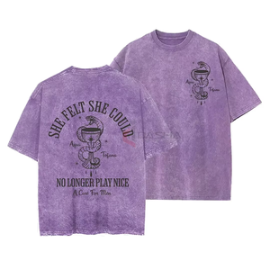 เสื้อยืด DTG พิมพ์ลาย 100% ผ้าฝ้าย ทรงพอดีตัว ไซส์ใหญ่ ผู้ชาย สไตล์วินเทจ โอเวอร์ไซส์ เป็นมิตรกับสิ่งแวดล้อม ระบายอากาศได้ดี น้ำหนัก 220 กรัม - Product Image 4