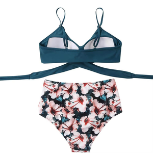 Best Design Women's Custom High Quality Tankinis 1 Piece Bikini Sets Spandex/Polyester Low Price for Online Sale - Product Image 6