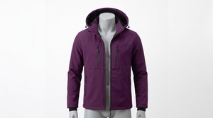 <b>Men's</b> <b>Long</b> Sleeve Hooded Utility <b>Jacket</b> with Full Zip Front and Pocket Details - Product Image 5