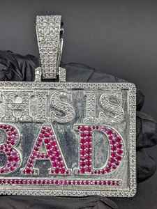 จี้เพชรโมอิสอัญมณีสไตล์ฮิปฮอปสุดเก๋นี้มี925จี้อัญมณีชั้นดีสีเงินสเตอร์ลิงและเครื่องราง - Product Image 5