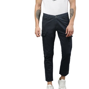 Pantalons cargo décontractés pour hommes, tendance, avec logo personnalisé, prix de gros. - Product Image 1