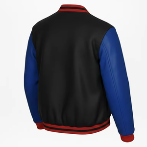 Chaqueta Bomber Personalizada, Estilo Vintage, Unisex, Mezcla de Viscosa/Poliéster, Casual, con Botones, Bloques de Color, Impermeable, Ligera, al por Mayor - Product Image 2