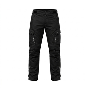 Unisex Black Cordura Fabric Full Sleeve Motorcycle Pants with Air Vent Breathable Design All Seasons Wear 1 Piece - Product Image 3