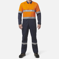 Combinaison de travail haute visibilité bicolore, uniforme de sécurité réfléchissant, tenue de travail industrielle de protection, combinaison de sécurité personnalisée
