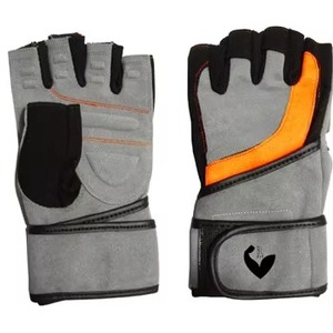 Custom Logo Microfiber Weightlifting <b>Gloves</b> with Wrist Support Half Finger Gym Workout <b>Gloves</b> Gym <b>Gloves</b> - Product Image 4