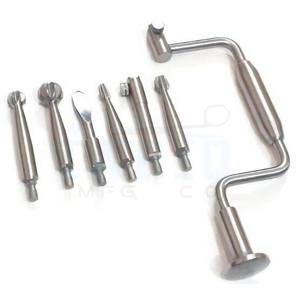 High Quality 7-Piece Orthopedic Hudson <b>Hand</b> <b>Drill</b> Brace Premium Stainless Steel Surgical Instruments Set Manual Rostro - Product Image 4