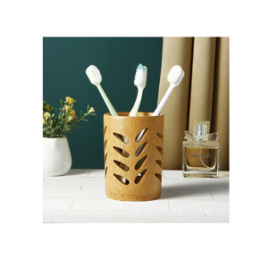Solid Wood Handmade Wall Mounted Toothbrush Holder Rack Best Quality & Custom <b>Bathroom</b> Organizer Toothbrush Rack - Product Image 3