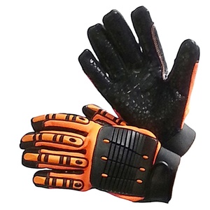 Best Performance XL Size Goat Grain Leather Safety <b>Gloves</b> Anti Abrasion TPR Impact Resistant <b>Drivers</b> Mechanical Work Protection - Product Image 2