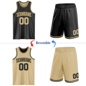 ชุดบาสเก็ตบอลแบบกลับด้านได้ ขายส่ง เสื้อผ้ากีฬาทีมแบบกำหนดเอง - Product Image 2