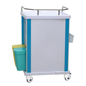 MN-DC002 Beste Prijs Ziekenhuismeubilair Medische Geneeskunde <span class=keywords><strong>Trolley</strong></span> Met Gratis Verdeelde Lade En Kleurgecodeerde Vuilnisbakken - Product Image 3