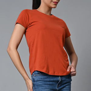 Nouveau design 2026 – T-shirt d'été pour femme, haute qualité, décontracté, respirant, manches courtes, polyester/coton, en promotion - Product Image 5