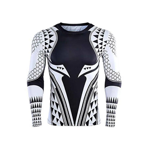 Professional Rash Guards <b>Athletic</b> Compression Fit Lightweight Stretch Fabric Quick Dry Sports Training Surfing Apparel - Product Image 1