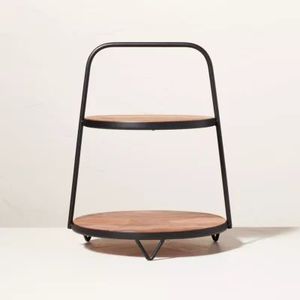 Large Wooden <b>Cake</b> Stand For <b>Wedding</b> <b>Cake</b> Display And Dessert Table Decoration For Birthday Party Events - Product Image 1