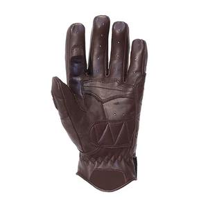 Custom Logo Unisex Leather Motorbike <b>Gloves</b> Full Finger Anti-Slip <b>Touchscreen</b> Polyurethane Coated Pull-On Hook Loop Racing - Product Image 3