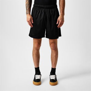 Premium <b>Men</b>’s <b>Black</b> Breathable Mesh <b>Shorts</b> Casual Athletic <b>Short</b> Pants Quick Dry Solid Color Elastic Waist Woven Polyester - Product Image 6