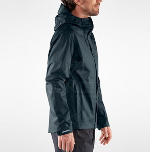 Waterproof <b>Packable</b> Unisex Rain <b>Jacket</b> Stand Collar Front Lightweight Construction Adjustable Fit Outdoor Adventure Daily Wear - Product Image 4