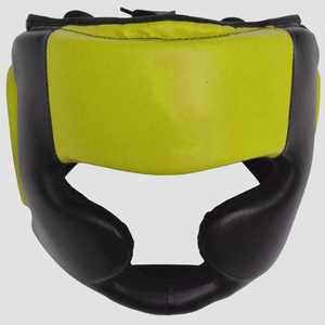 Casque de protection en cuir de vachette pour MMA et boxe, idéal pour l'entraînement et le sparring, équipement de combat d'arts martiaux, personnalisable avec logo, vente en gros et en vrac - Product Image 4