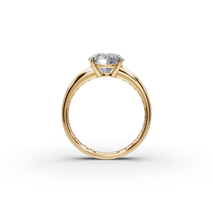 Bague en diamant de laboratoire taillé 2 TCW, plaqué or blanc, style vintage classique, bijoux de mariage et de fiançailles, certifiée IGI, sertissage en or - Product Image 2