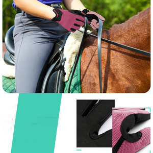 Gants d'équitation professionnels en cuir, paume antidérapante, pour entraînement et compétition, à vendre - Product Image 5