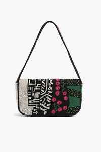 Fashion Mart Embroidered Cartoon Style Zipper Closure Red Beaded Christmas Tree Cosmetic Bag Soft Handle Medium Daily Use - Product Image 3