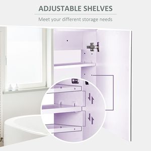 Mobile Bagno Moderno Bianco in MDF con Doppia Anta, Sospeso a Parete, Combinazione Lavabo e Mobile con Rivestimento in PVC per Esterni - Product Image 5