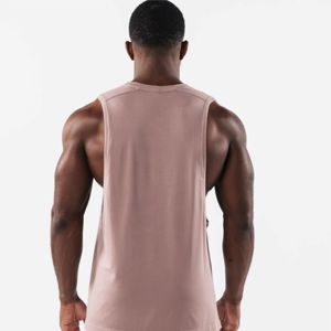 Men's Casual High Quality Sleeveless Black Tank Top Latest Design Breathable Knitted <b>Singlet</b> for Gym Use Wholesale - Product Image 4