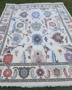 Alfombra de Lana 100% Hecha a Mano, de Lujo, con Diseño Abstracto, Lavable, de Pelo Corto, con Base de Látex, Tamaño Personalizado - Product Image 5