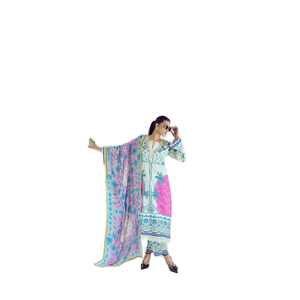 Premium Lawn Coton Impression Numérique Broderie Salwar Kameez Collection de Gros pour la Fête Porter - Product Image 1