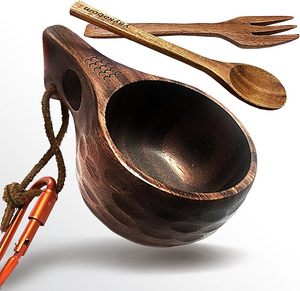 Taza Kuksa Premium de Bajo Precio, Hecha a Mano, de Madera, para Café, Ideal para Camping, Senderismo y Viajes, por M/S SHAAD HANDICRAFTS - Product Image 1