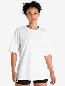 Camisetas de algodón extragrandes de moda para mujer, colores sólidos informales, pedidos al por mayor, camisetas personalizables más vendidas - Product Image 4