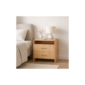 RIVEO RANGE Collection Rustic Design Contemporary High Quality Bedroom Furniture Bedside <b>Table</b> Wooden Nightstand - Product Image 1
