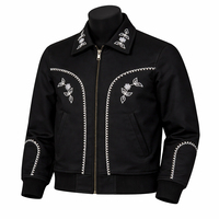 Blouson Bomber Homme Décontracté Moderne Personnalisé pour l'Extérieur, Veste de Pilote d'Hiver Brodé pour Activités de Plein Air