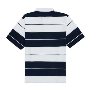 เสื้อโปโลผู้ชายแบบคลาสสิก ยืดได้สี่ทิศทาง ลายทาง สำหรับเล่นกอล์ฟ ผลิตจากโพลีเอสเตอร์ 92% และสแปนเด็กซ์ 8% - Product Image 1
