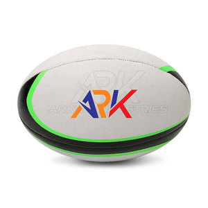 Ballon de rugby de qualité supérieure avec surface antidérapante durable, idéal pour l'entraînement, les pratiques et les matchs en club, utilisation quotidienne. - Product Image 3