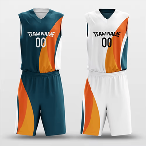 Custom 2026 Basketball Jersey Set Sleeveless Printed Breathable 100% Polyester Custom Logo Player Name Team Name - Product Image 1