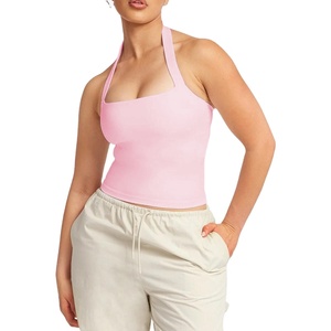Camiseta sin mangas para mujer, estilo racerback, atlética, suave, elástica, para verano, gimnasio, informal, ligera, cómoda y a la moda. - Product Image 1