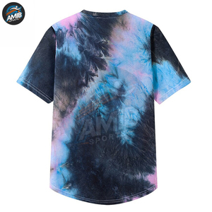 Camisetas Tie Dye Personalizadas para Hombre con Logotipo Disponible, Manga Corta, Algodón, Ropa Urbana al por Mayor para el Verano - Product Image 2